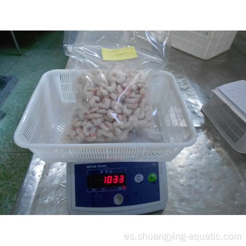 Pud de camarón rojo congelado sin cabeza en 1 kg